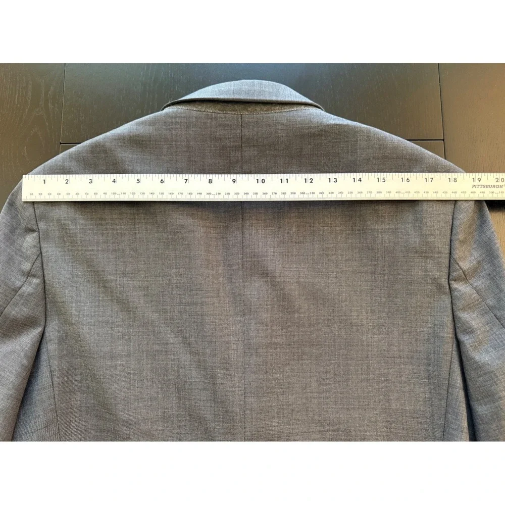 Banana Republic Slim Fit Blazer Mens 42R Gray‎ Marzotto Wool Sport Coat Jacket